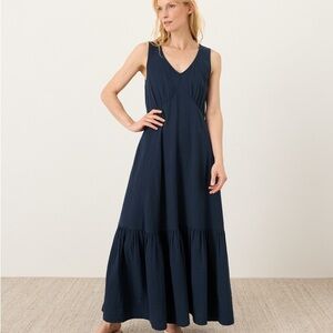 Pact Organic Coastal Double Gauze Beach To Brunch Dress